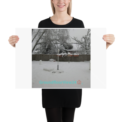 Winter Wonderland Poster with groundfloorview24 with House Logo