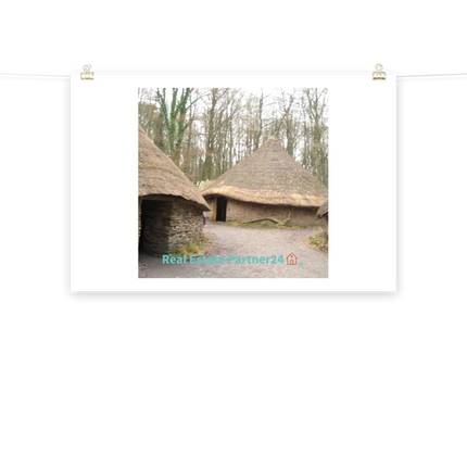 Village Charm Poster with realestatepartner24 with house Logo