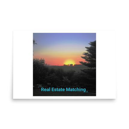 Beutiful Sunset Sinari Poster with realestatematching without key Logo