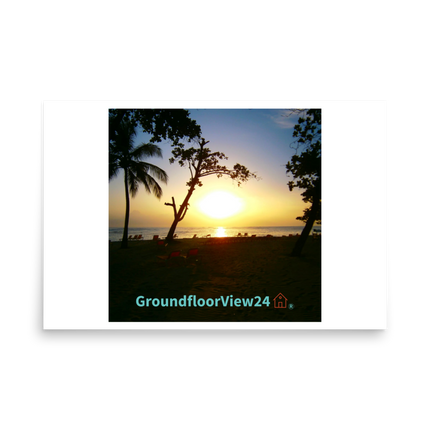 Beutiful Sea View Poster with groundfloorview24 with House Logo
