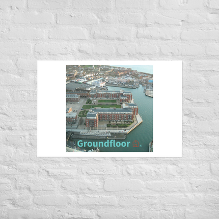 Nice City Poster with Groundfloor with House Logo