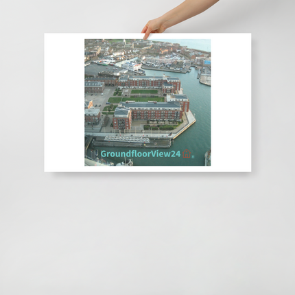 Nice City Poster with groundfloorview24 with House Logo