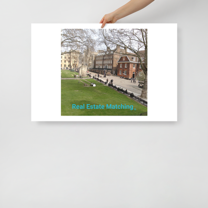 Beutiful Park Poster with realestatematching without key Logo