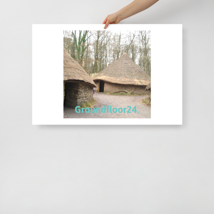 Village Charm Poster with Groundfloor24 without House Logo