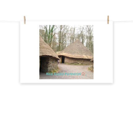 Village Charm Poster with realestatepartner24 with house Logo