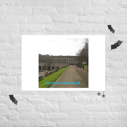 Majestic Palace Poster with realestatematching with key Logo