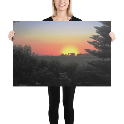 Beutiful Sunset Sinari Poster with Groundfloor24 with House Logo