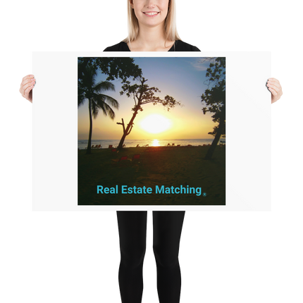 Beutiful Sea View Poster with realestatematching without key Logo