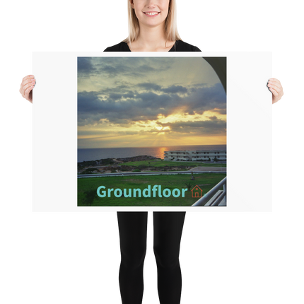 Natural View Poster with Groundfloor with House Logo