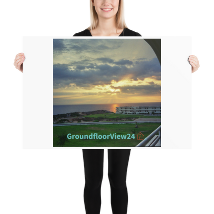 Natural View Poster with groundfloorview24 with House Logo