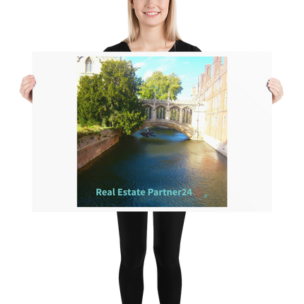 Beutiful Canel Poster with realestatepartner24 with house Logo