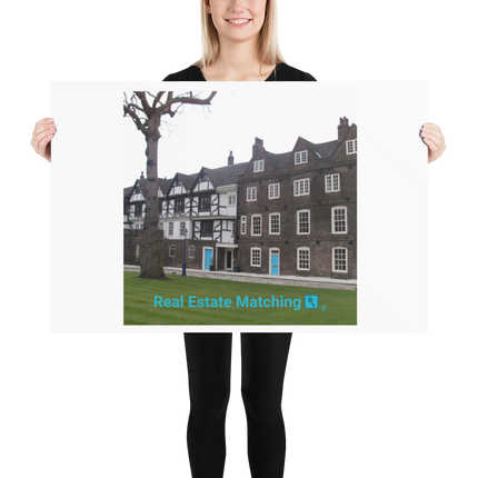 Beutiful Palace Poster with realestatematching with key Logo