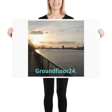 Awesome River View Poster with Groundfloor24 without House Logo