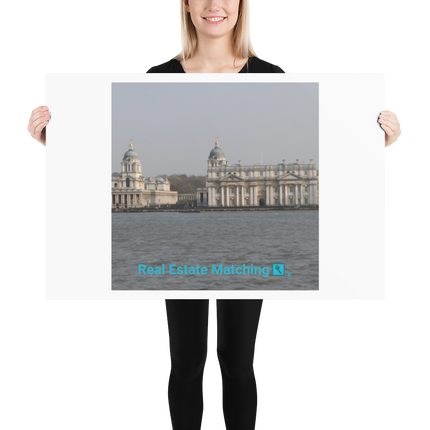 Riverside Beauty Poster with realestatematching with key Logo