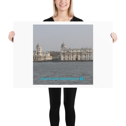 Riverside Beauty Poster with realestatematching24 with key Logo