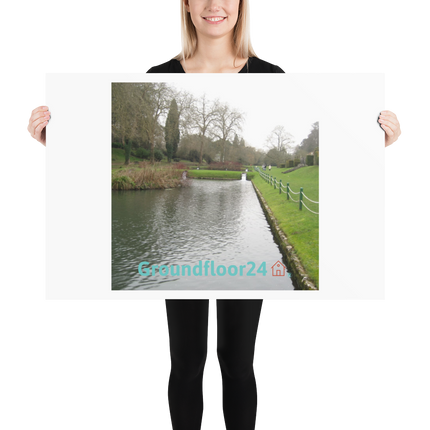 Lakeside Beauty Poster with Groundfloor24 with House Logo