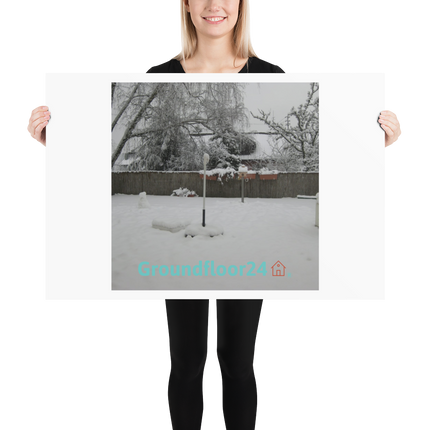 Winter Wonderland Poster with Groundfloor24 with House Logo