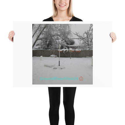 Winter Wonderland Poster with groundfloorview24 with House Logo
