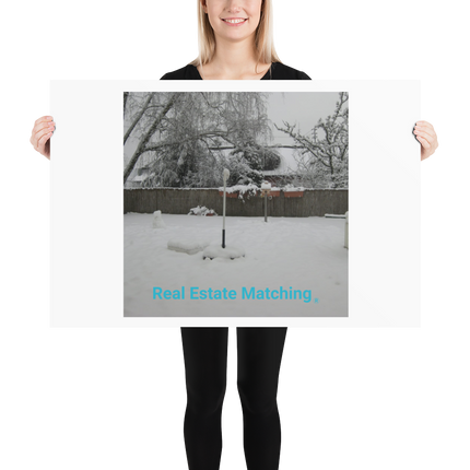 Winter Wonderland Poster with realestatematching without key Logo