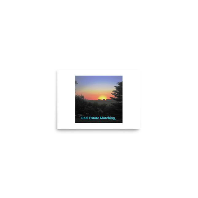 Beutiful Sunset Sinari Poster with realestatematching without key Logo