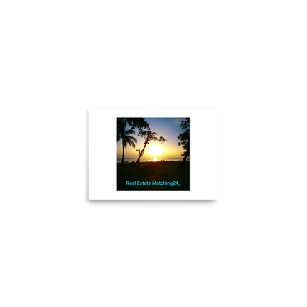 Beutiful Sea View Poster with realestatematching24 without key Logo