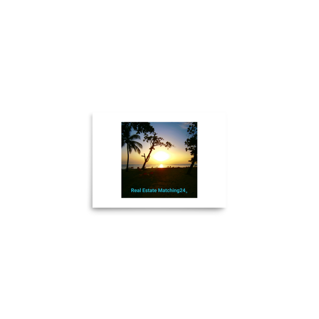 Beutiful Sea View Poster with realestatematching24 without key Logo