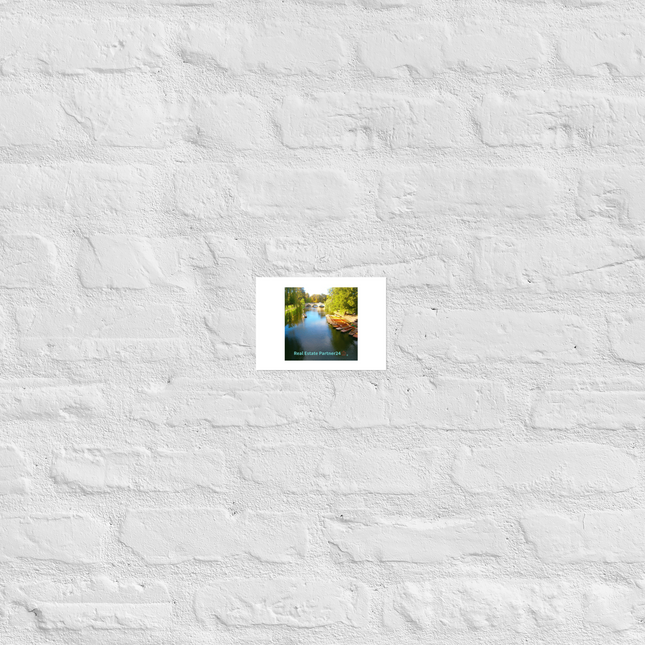 Beautiful Nature Poster with realestatepartner24 with house Logo