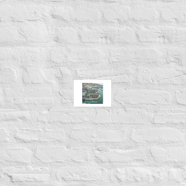 Nice City Poster with Groundfloor with House Logo