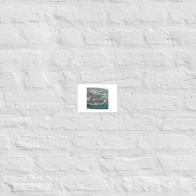 Nice City Poster with realestatematching24 without key Logo