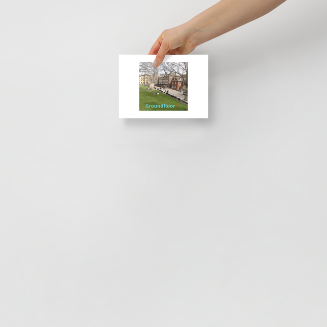 Beutiful Park Poster with Groundfloor with House Logo