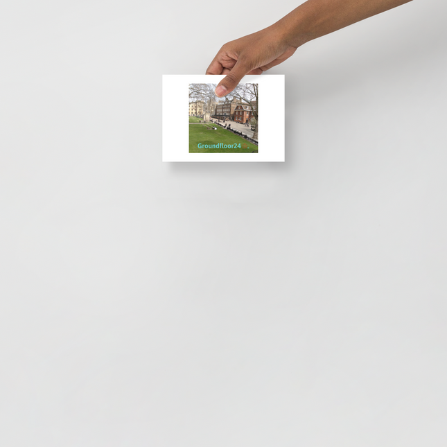 Beutiful Park Poster with Groundfloor24 with House Logo