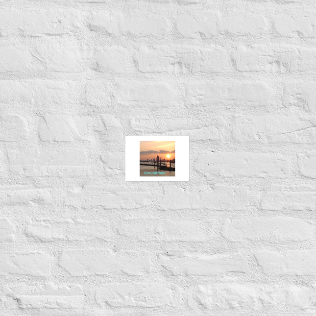 Evening Glow Poster with Groundfloor with House Logo