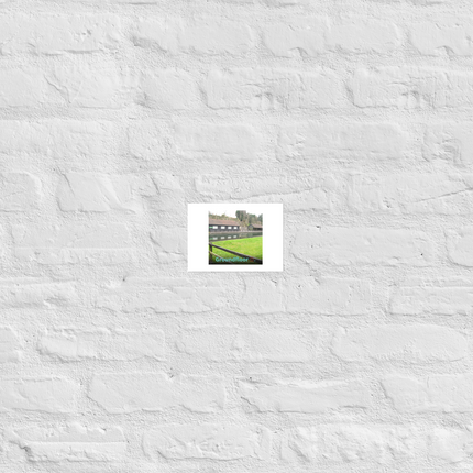 Lakeside Serenity Poster with Groundfloor with House Logo