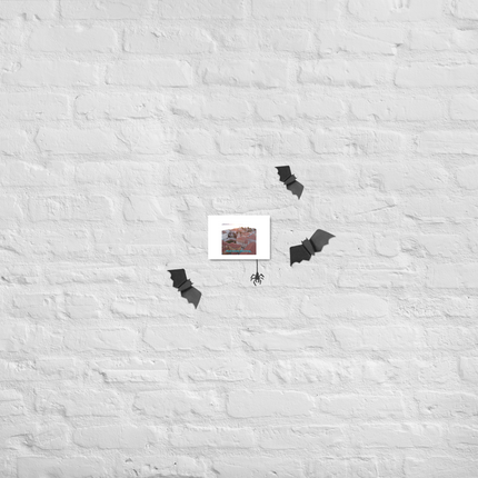 Roof Sunset View Poster with realestatematching without key Logo