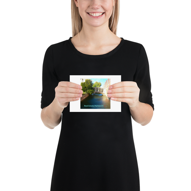 Beutiful Canel Poster with realestatepartner24 with house Logo
