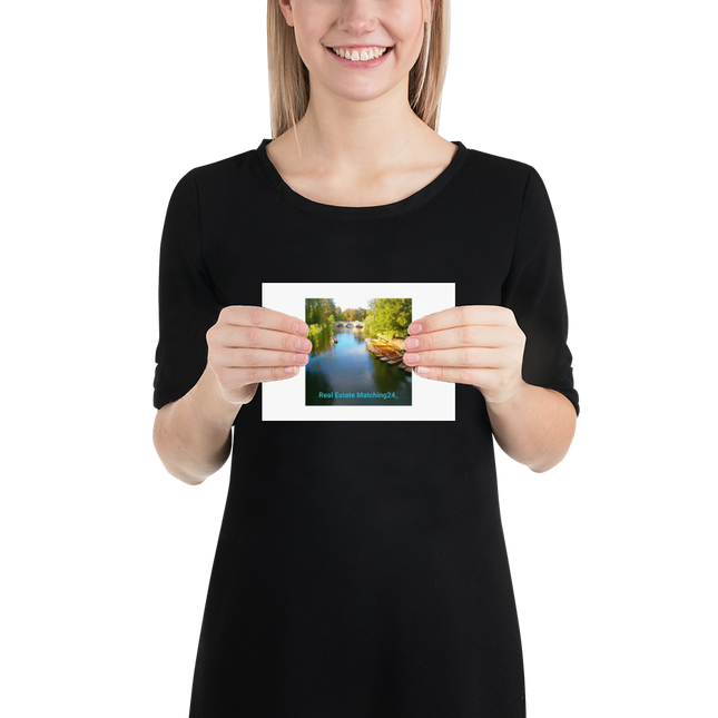 Beautiful Nature Poster with realestatematching24 without key Logo