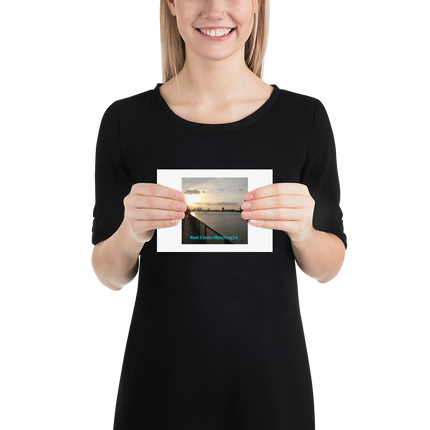 Awesome River View Poster with realestatematching24 without key Logo