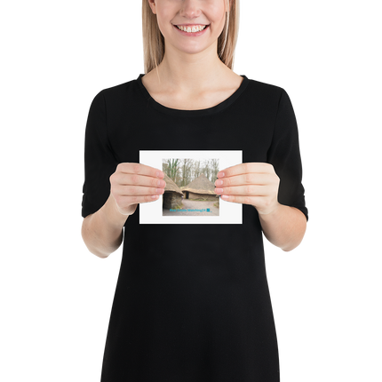 Village Charm Poster with realestatematching24 with key Logo