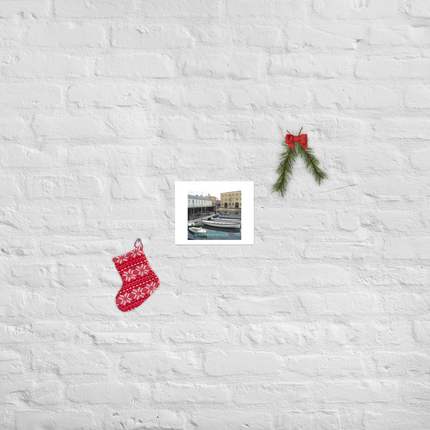 Boat on Water Poster with groundfloorview24 with House Logo