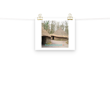 Village Charm Poster with realestatepartner24 with house Logo