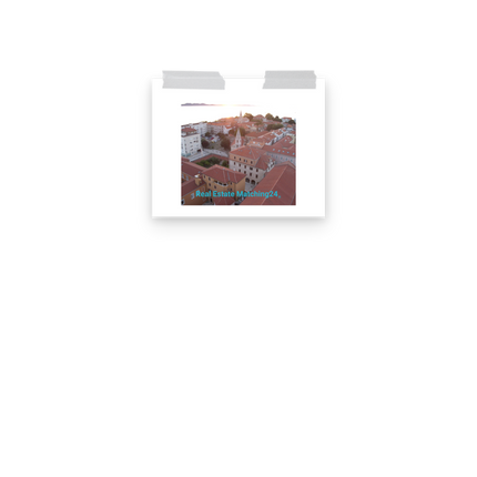 Roof Sunset View Poster with realestatematching24 without key Logo