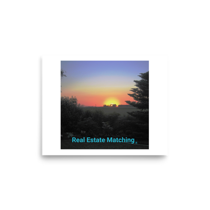 Beutiful Sunset Sinari Poster with realestatematching without key Logo