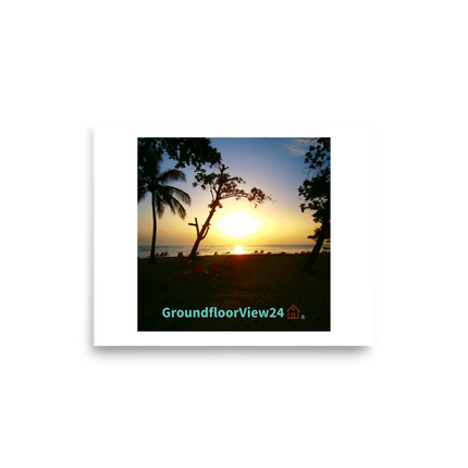Beutiful Sea View Poster with groundfloorview24 with House Logo