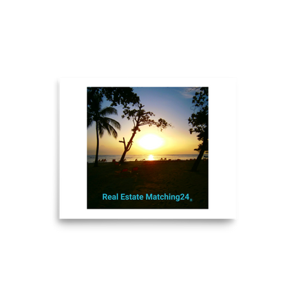Beutiful Sea View Poster with realestatematching24 without key Logo