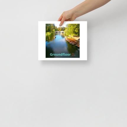 Beautiful Nature Poster with Groundfloor with House Logo