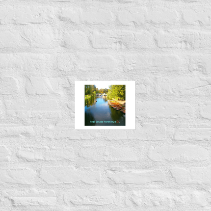 Beautiful Nature Poster with realestatepartner24 with house Logo
