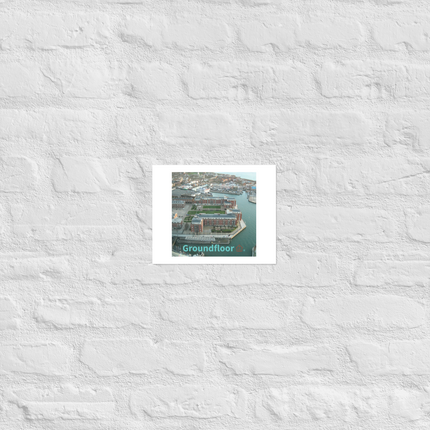 Nice City Poster with Groundfloor with House Logo