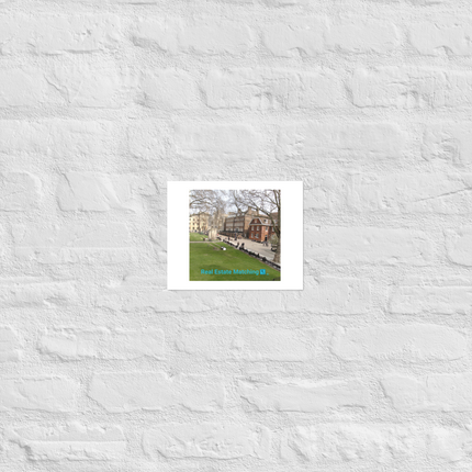 Beutiful Park Poster with realestatematching with key Logo