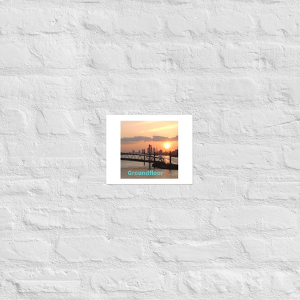Evening Glow Poster with Groundfloor with House Logo