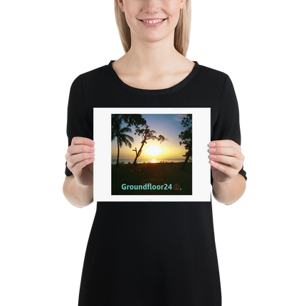 Beutiful Sea View Poster with Groundfloor24 without House Logo